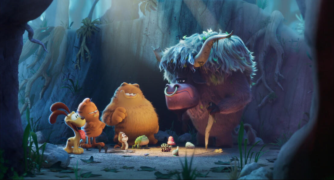 Background cliffs 3D model The Garfield Movie