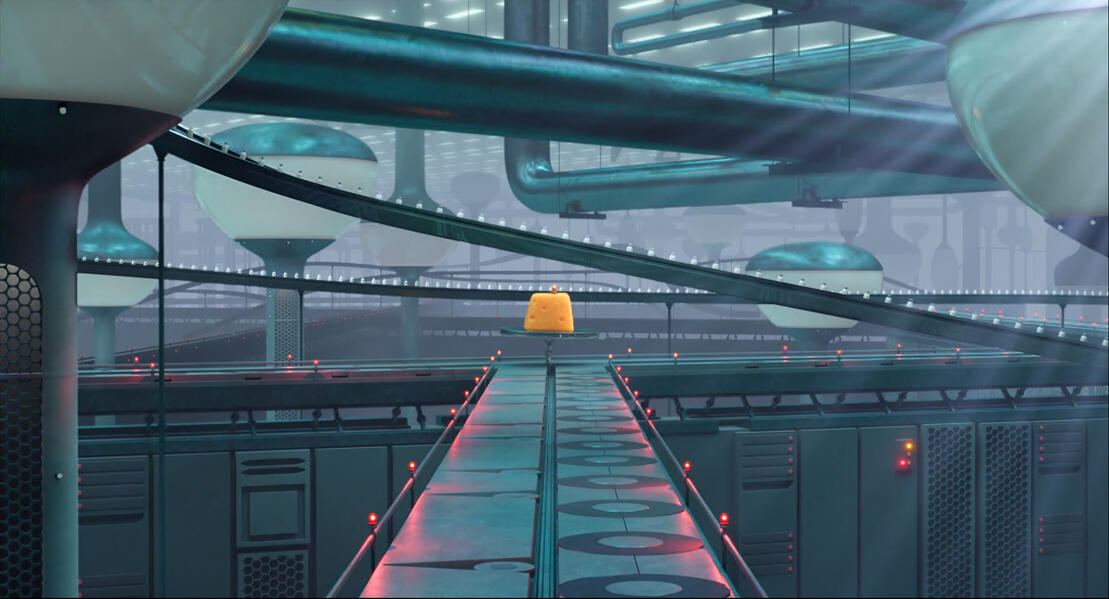 &quot;Lactose Factory&quot; 3D set extension The Garfield Movie