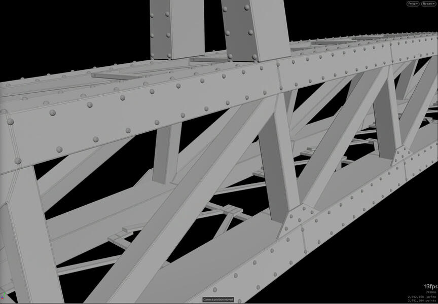 &quot;The Mile High Bridge&quot; procedural 3D model (Houdini) The Garfield Movie